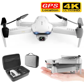 

New GPS Foldable Drone with Dual Camera 4K HD 1600W Plxels 50 Times Zoom 5G WiFi FPV Optical Flow RC Quadcopter Helicopter