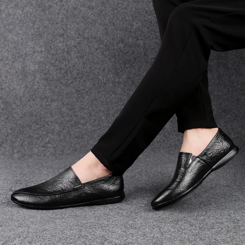 

Big Size 47 Men Shoes Moccasins Loafer Summer Men's Genuine Leather Shoes Fashion Masculino Handmade Slip On Driving Casual Shoe