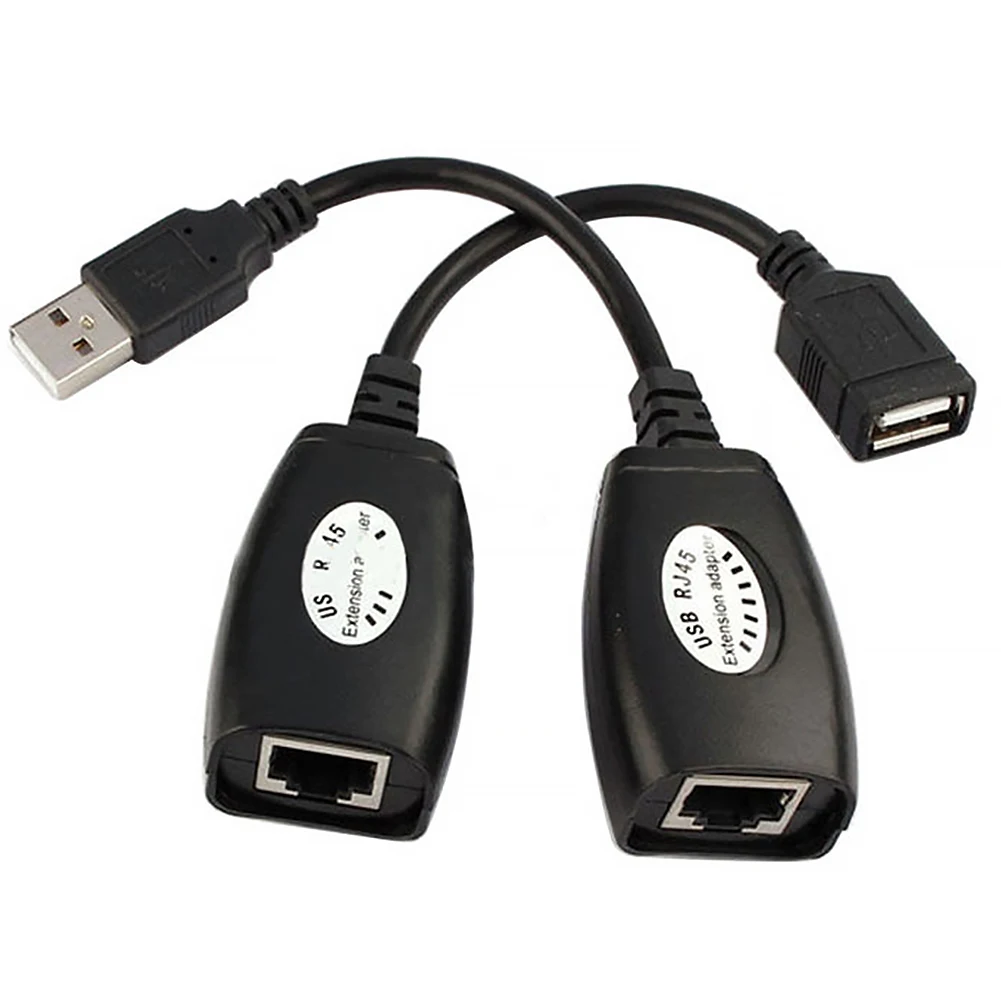 USB RJ45 LAN Over Repeater Set Accessories Office Network Cable Home
