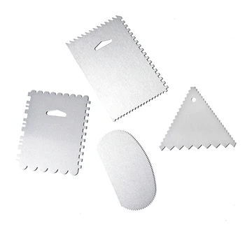 

7pcs Icing Spatula Smooth Cooking Home Reusable Stainless Steel Cake Decorating Turntable Revolving Rotating Stand Kitchen