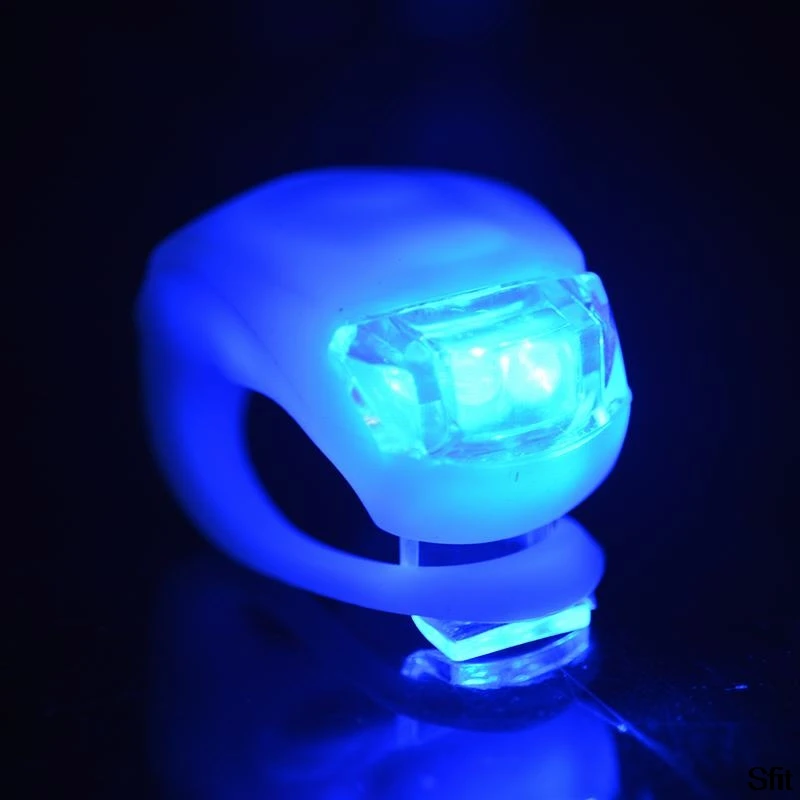 Big Sale Mini LED Bike Light Silicone Bicycle Lamp Head Front Rear Wheel Flash Light Waterproof Cycling Warning Taillight Lamps