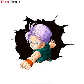 

Three Ratels Q50 Anime 3D Dragon ball Z super stickers laptop anime japanese anime car stickers