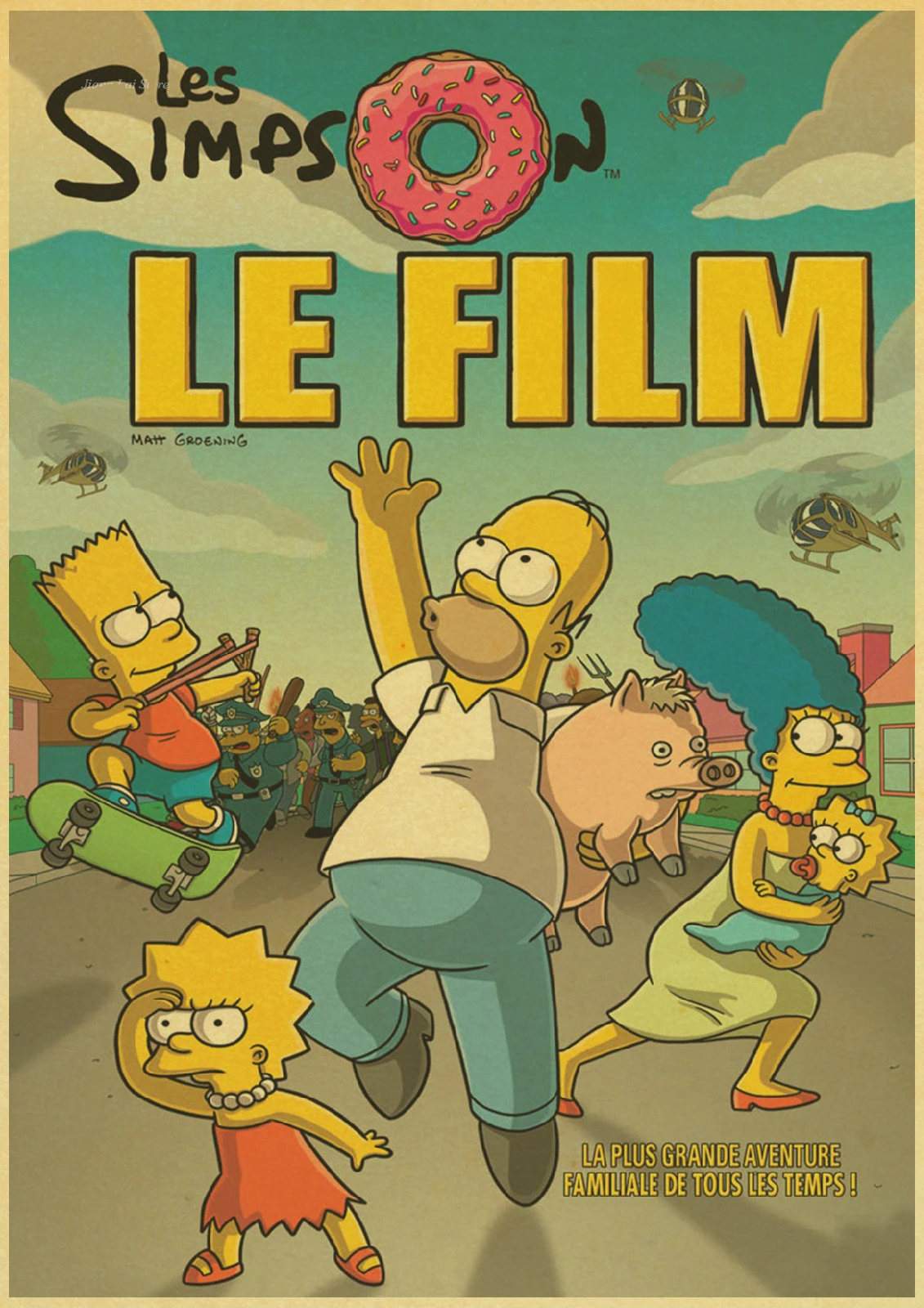 をsimpsonshomerジェイシンプソン マージリサマギーヴィンテージ紙ポスターの壁画家の装飾 絵画 書道 Aliexpress をsimpsonshomerジェイシンプソン マージリサマギーヴィンテージ紙ポスターの壁画家の装飾 絵画 書道 Aliexpress