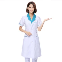 Медицинские Халаты медсестры лабораторное пальто аптека одежда белое пальто больница женское платье для работы Корея Косметическая хирургическая красота униформа для салона