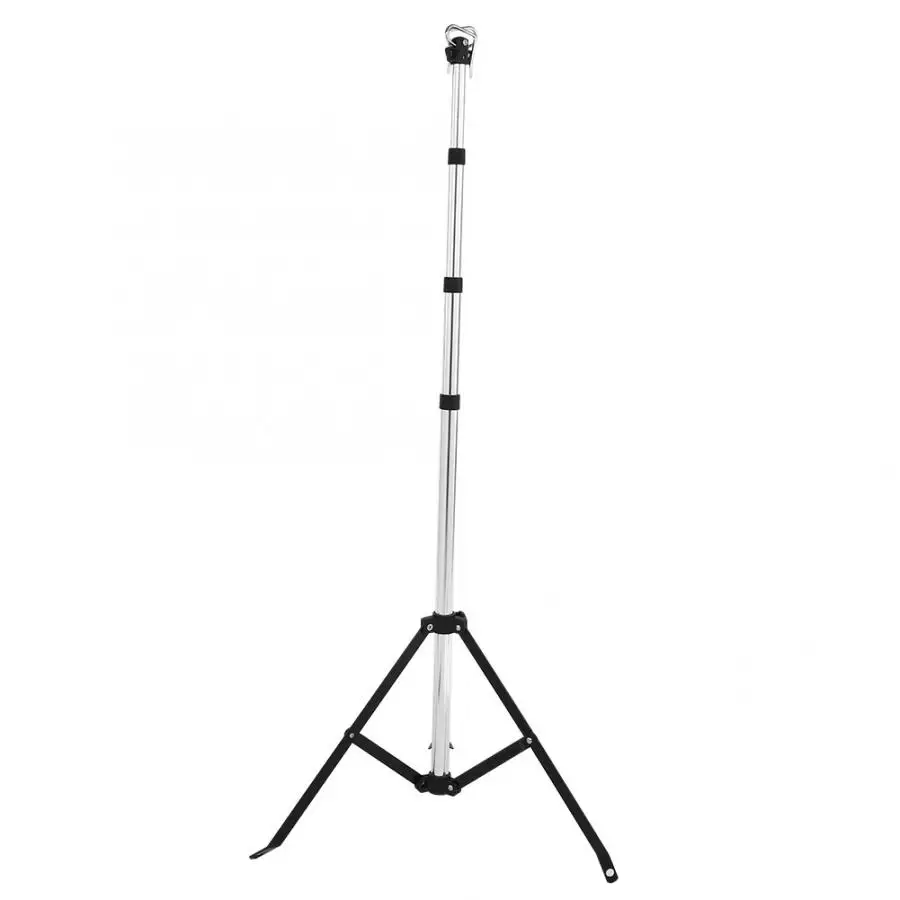 Multifunctional Outdoor Camping Light Lantern Aluminium Alloy Folding Tripod Stand BBQ Garden Hiking Survive Light Stand