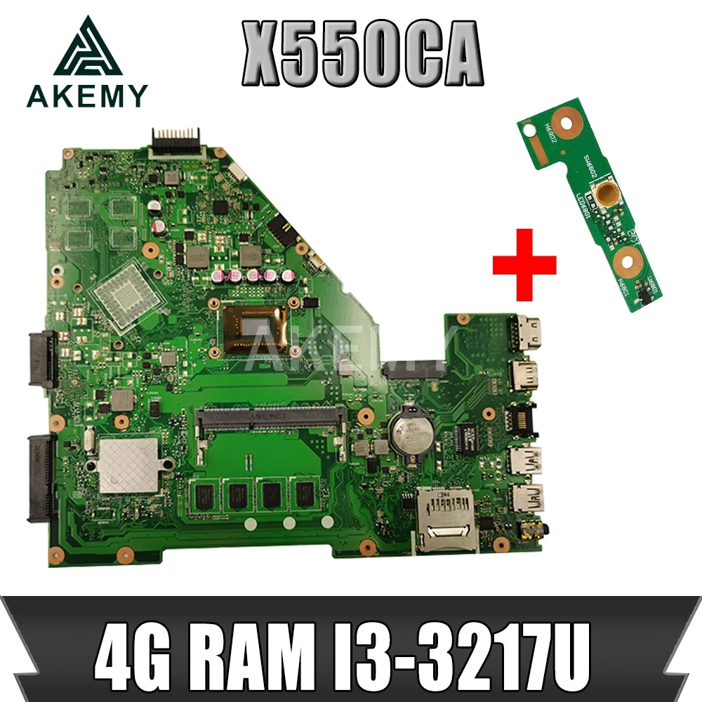 Akemy X550CA материнская плата для ноутбука For Asus X550CC X550CL R510C Y581C X550C X550 тест