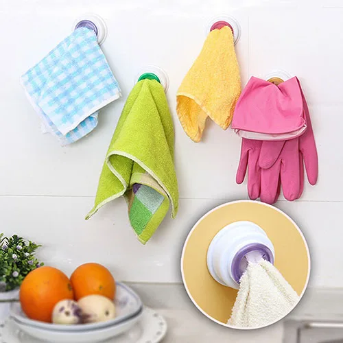 

NEW 1PC Kitchen Bathroom Home Universal Towel Clips Hooks Cleaning Cloth Clip BI68