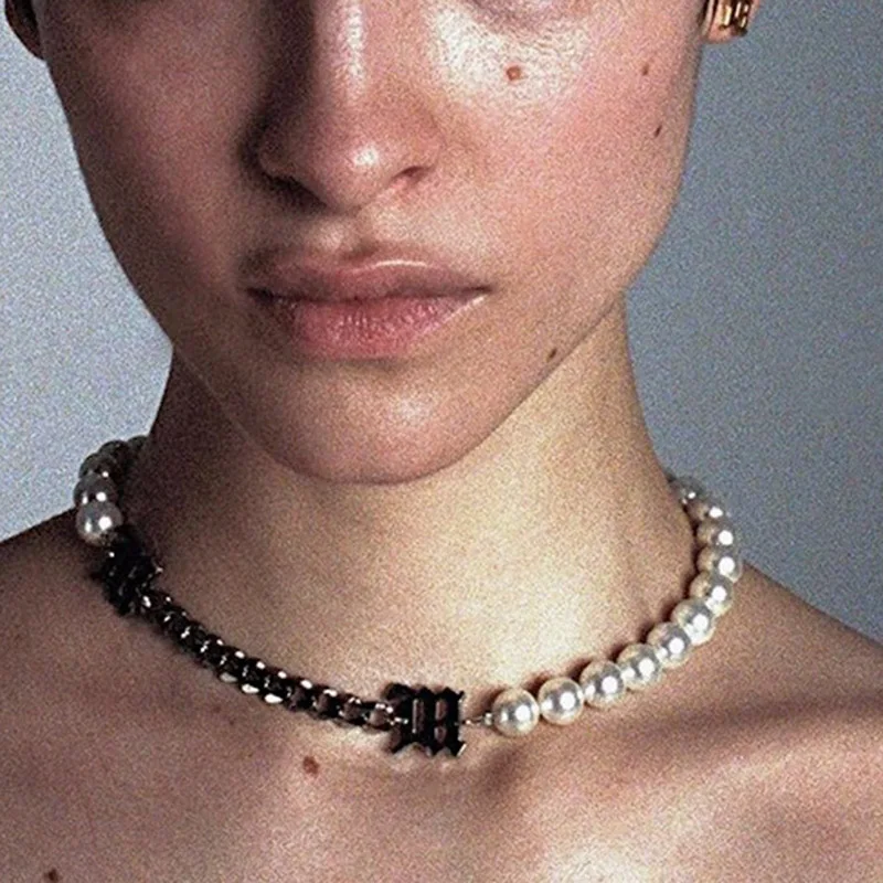1pc Unisex misbhv Imitation pearls 
