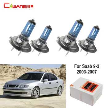 

Cawanerl For Saab 9-3 2003-2007 100W H7 Car Light Halogen Lamp Headlight High Low Beam 12V 4 Pieces
