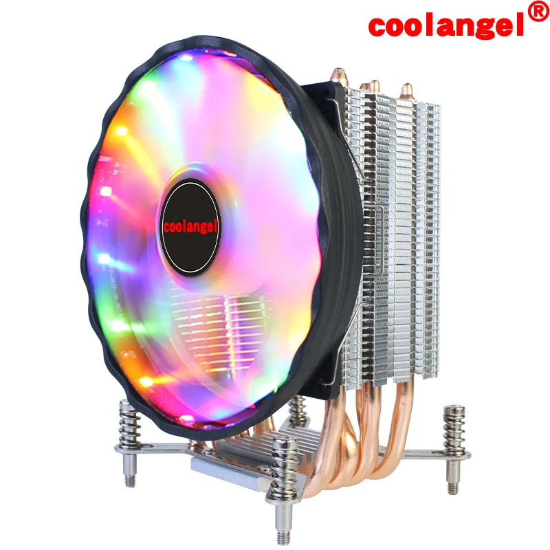 Кулер для процессора из чистой меди кулер ШИМ RGB 12 см вентилятор компьютерный