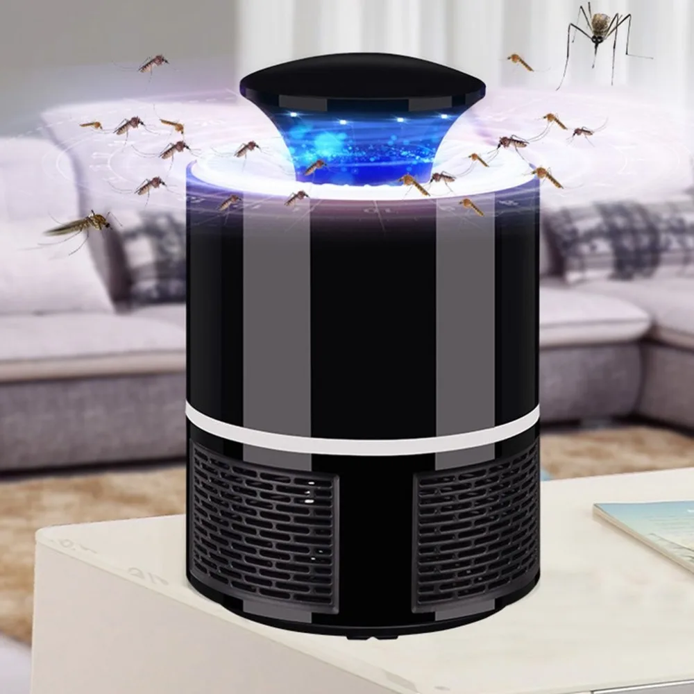 Электронный комарный убийца фотокатализатор свет Жук Насекомое Catcher USB мощность нерадиационная ловушка для насекомых с всасывающим вентилятором светодиодный
