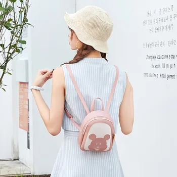 

Mini Backpacks 2020 Mickey Child Student School Cute Christmas Small Bags Wholesale Multi-functional Leather Bag For Girls