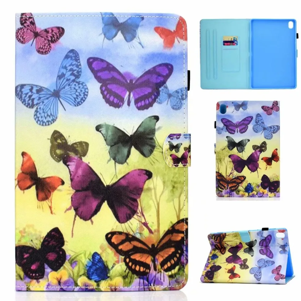 Lovely Children Cartoon PU Leather Magnet Smart Tablet Case for Huawei Mediapad M6 10.8 Inch Flip Stand Cover Funda+Pen