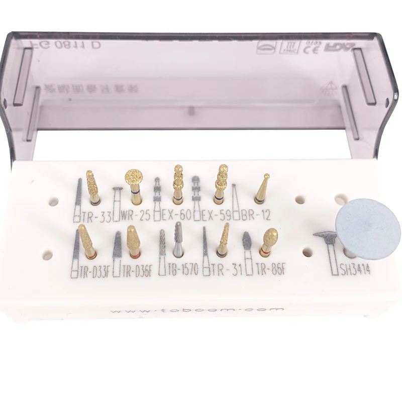 1Set Dental preparation burs kit for Porcelain veneer FG bur 11pcs/set FG0811D New Arrive！！！ 2