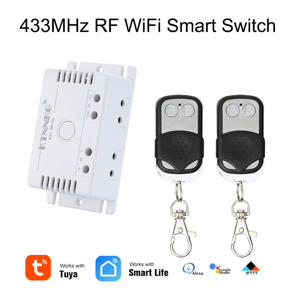 Беспроводной Wi-Fi переключатель 12 в 24 в 36 В, приложение TUYA smart life с пультом дистанционного управления для голосового управления, IFTTT - Цвет: kit3