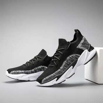 

Breathable Men's Sneakers Lightweight Trail Running Shoes for Men Air Knit Fitness Trainers Soft Sport Shoes Man