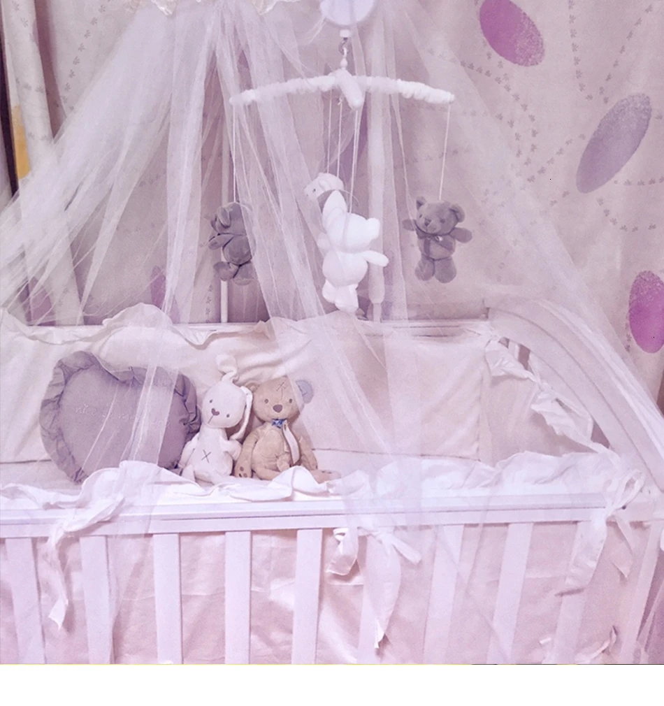 13 шт. детские погремушки в кроватку держатель погремушки Кронштейн Набор кроватки складные вращающиеся музыкальные кроватки зажим милый медведь 0-12 месяцев Игрушки для новорожденных
