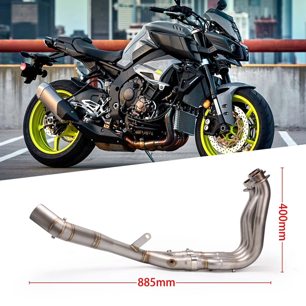 Мотоциклетный глушитель средней передней трубы для YAMAHA YZF-R1 MT10 18 год без шнуровки полная выхлопная труба