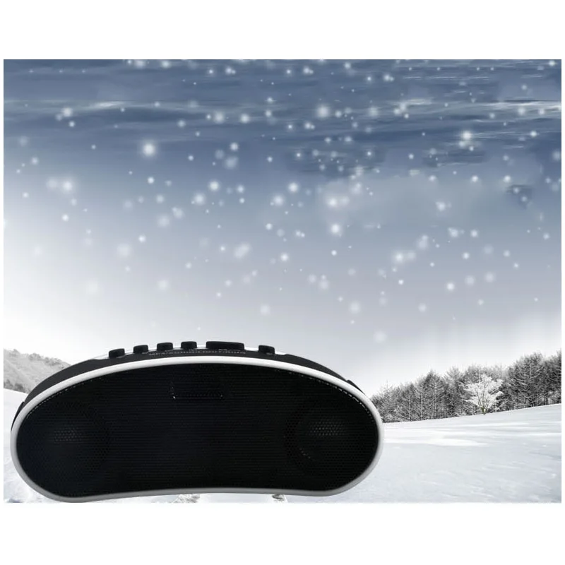 White Колонка Bluetooth динамик FM радио портативный водонепроницаемый открытый мини беспроводной Велосипедный динамик+ светодиодный светильник+ крепление - Цвет: White