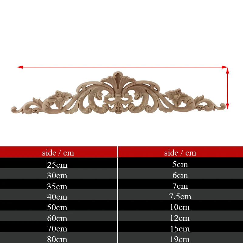 Ornament Crafts Resin Crafts Wooden Figurine Crafts Wood Figurines Mirror Frame Antique Woodcarving Natural Floral Wood Carved Wooden Figurines Crafts Appliques Wall Door Furniture Decorative