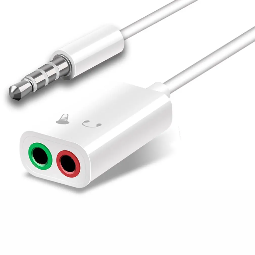 

2-In-1 Tablet Mobile Phone K Song Conversion Line Splitter 1 Minute 2 Microphone Headphone Audio Adapter