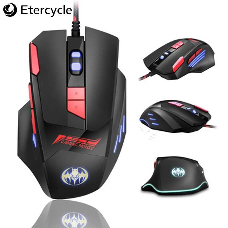 

Ergonomic Wired Gaming Mouse 7 Button USB Computer Mouse Gamer Mice X7 Silent Mause With Backlight For PC Laptop