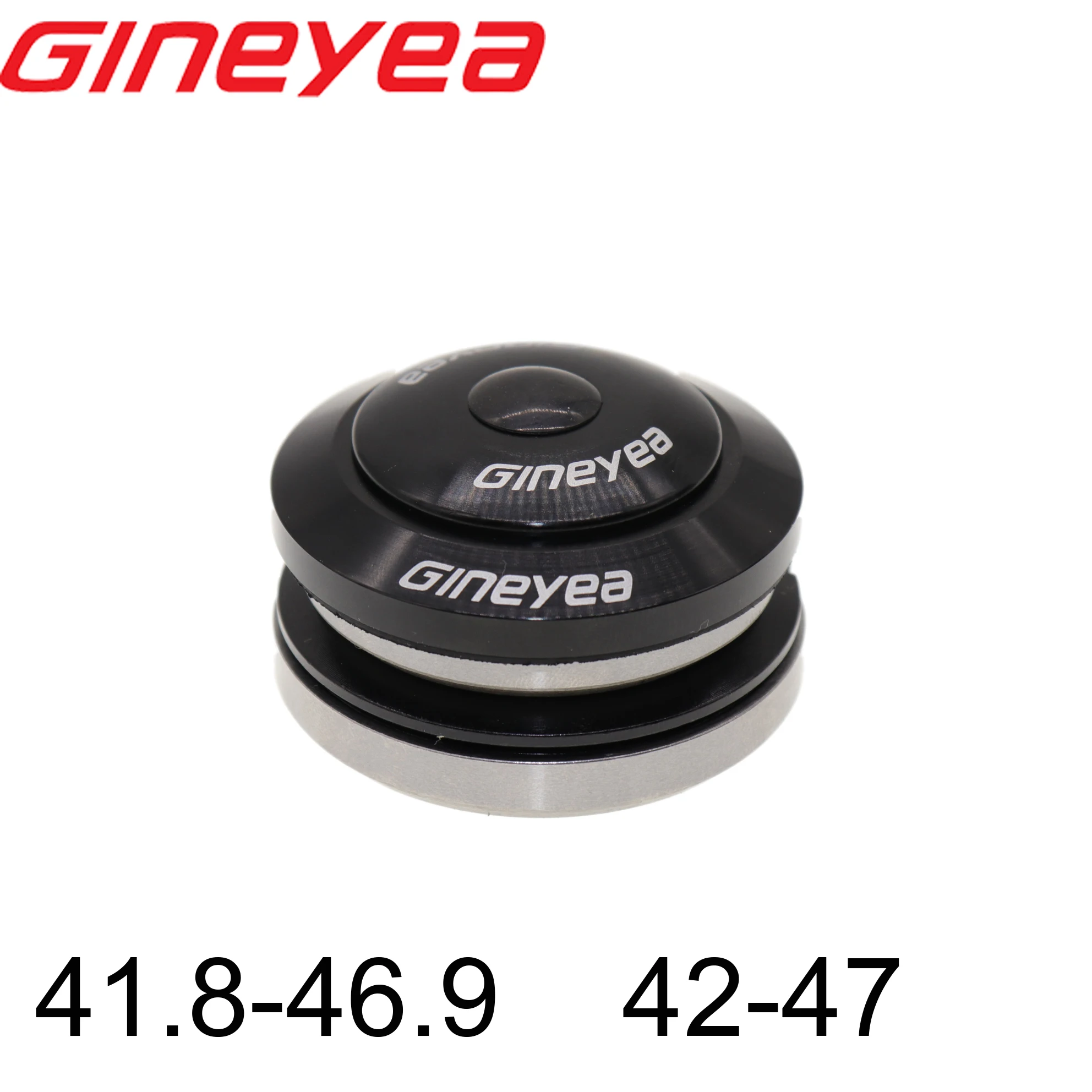cheap Gineyea bearing headset 41.8 46.9 mm 42 47 TCR integrated straight tapered fork road bike MTB carbon tube frame