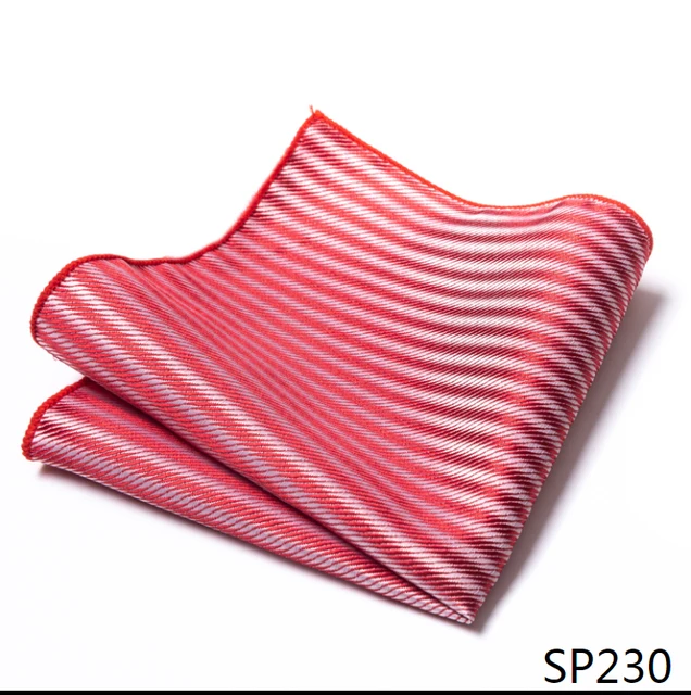 Fashion 100% Silk Hankerchief Scarves Vintage Hankies Men's Pocket Square Handkerchiefs Striped Solid Snot Rag 22*22 cm SP230
