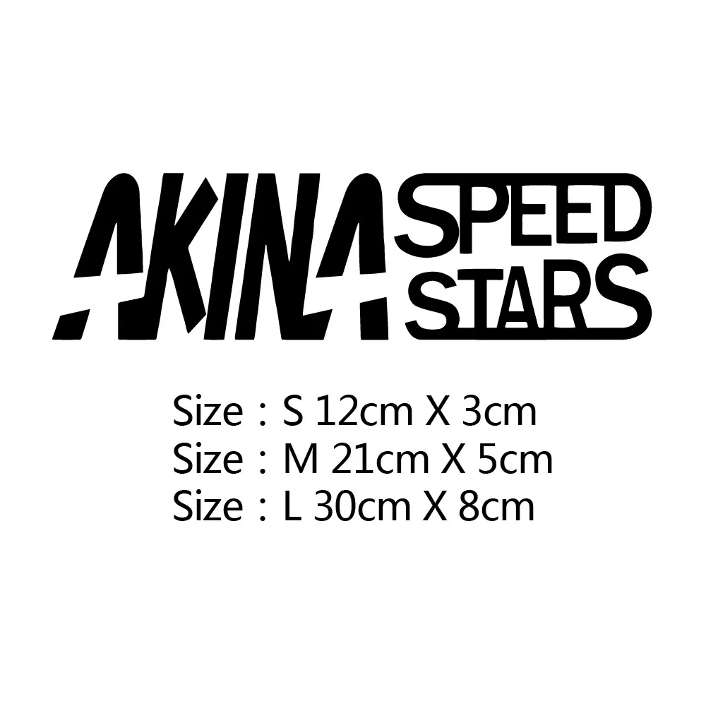 

Creative AKINA SPEED STARS Car Sticker Decals Waterproof Sunscreen Reflective Anti-UV Fashion Pvc 21cm X 5cm