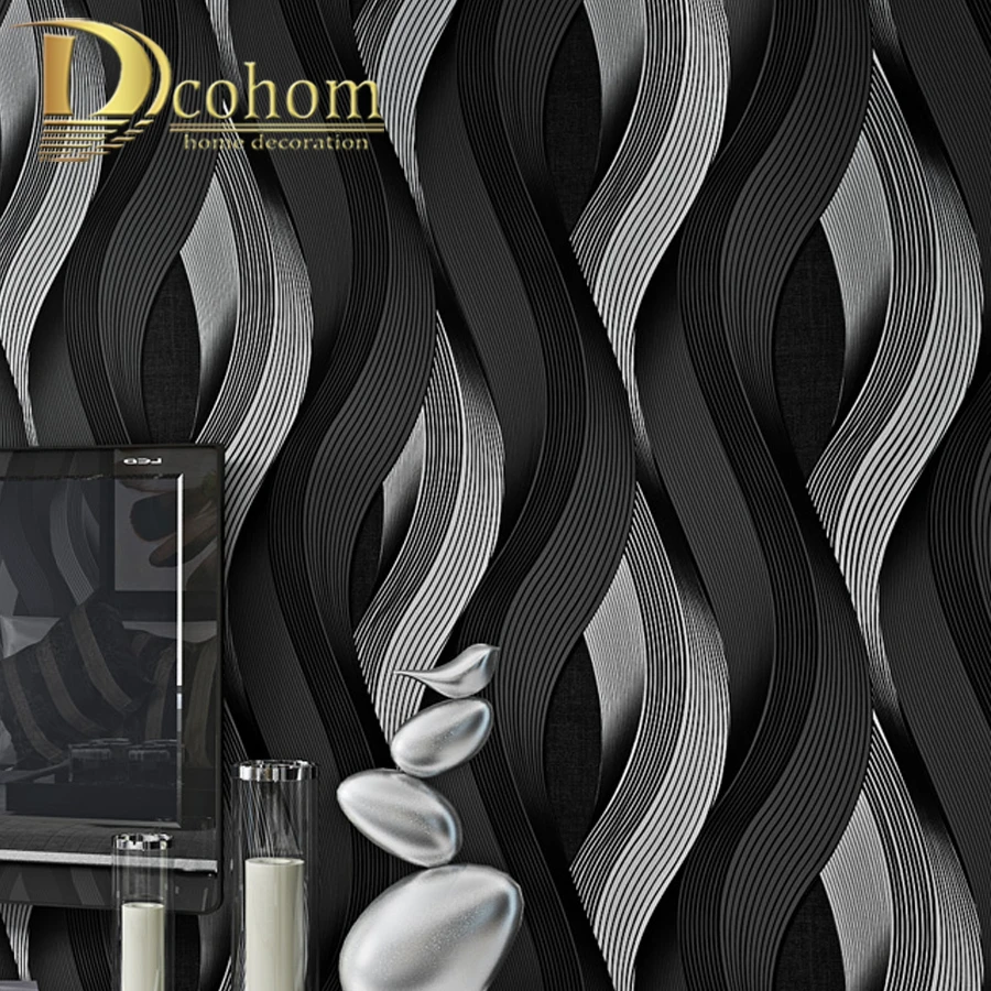 3d不織布壁紙ロール 家の装飾 リビングルーム 寝室 壁装材 銀 花の豪華な壁紙 壁紙 Aliexpress