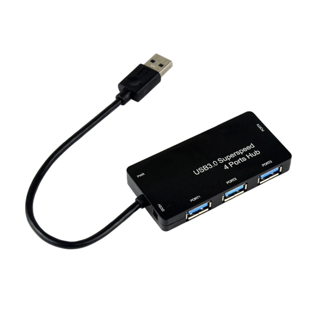 USB 3.0 Hub 4-Port Splitter Docking Station For PC  Notebook Laptop