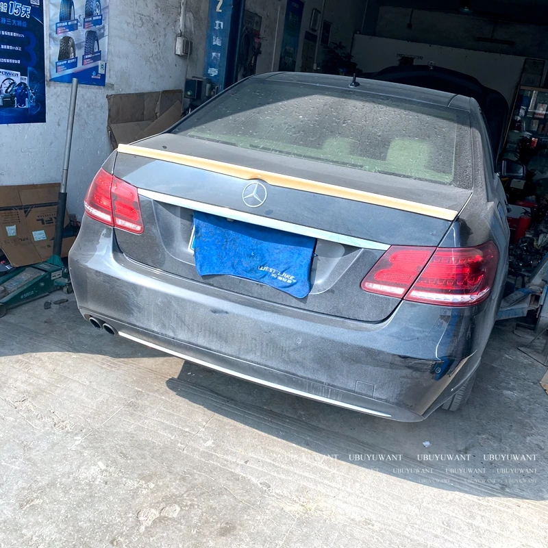 Спойлер для Mercedes W212 2008 2013 Высокое качество Abs Пластиковые чехлы автомобильных