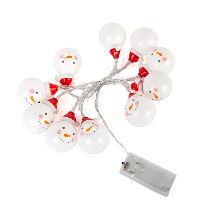 1.5M 10 LEDs Santa Claus String Lights Snowman Christmas Tree Decoration Lights Flashing Lights TN88