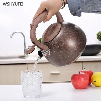

3L Outdoor Camping Stainless Steel star Whistling Kettle Water Kettles Induction Cooker Whistle Tea Water Pot Home Kitchen