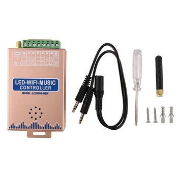 

Wifi Connection Musical Control LED Digital Pixel Strip Light Controller, 2048 Pixel LED Sn Controller