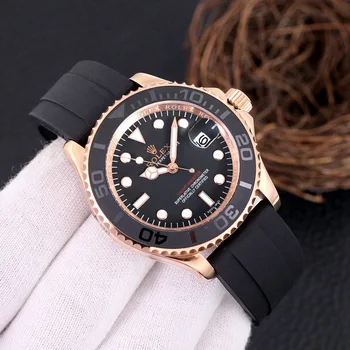 

rolex- Luxury New Men Automatic Mechanical Watches Drive Ceramic Bezel Crystal Sapphire Sport AAA Watch 98