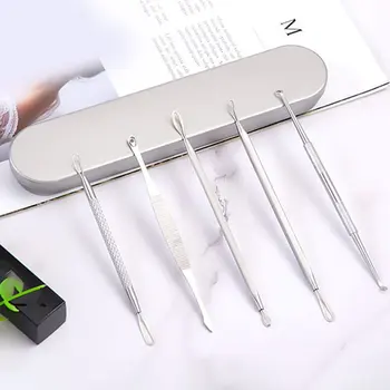 

Stainless Steel Acne Needle 5 Piece Set Acne Blackhead Acne Needle Beauty Tool Clear Acne Professional Tool Set