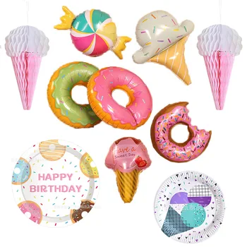 

Baby Birthday Decoration Ice Cream Honeycomb Ball Donut Doughnut Theme Party Supplies Donut Birthday Party Decoration Supplies