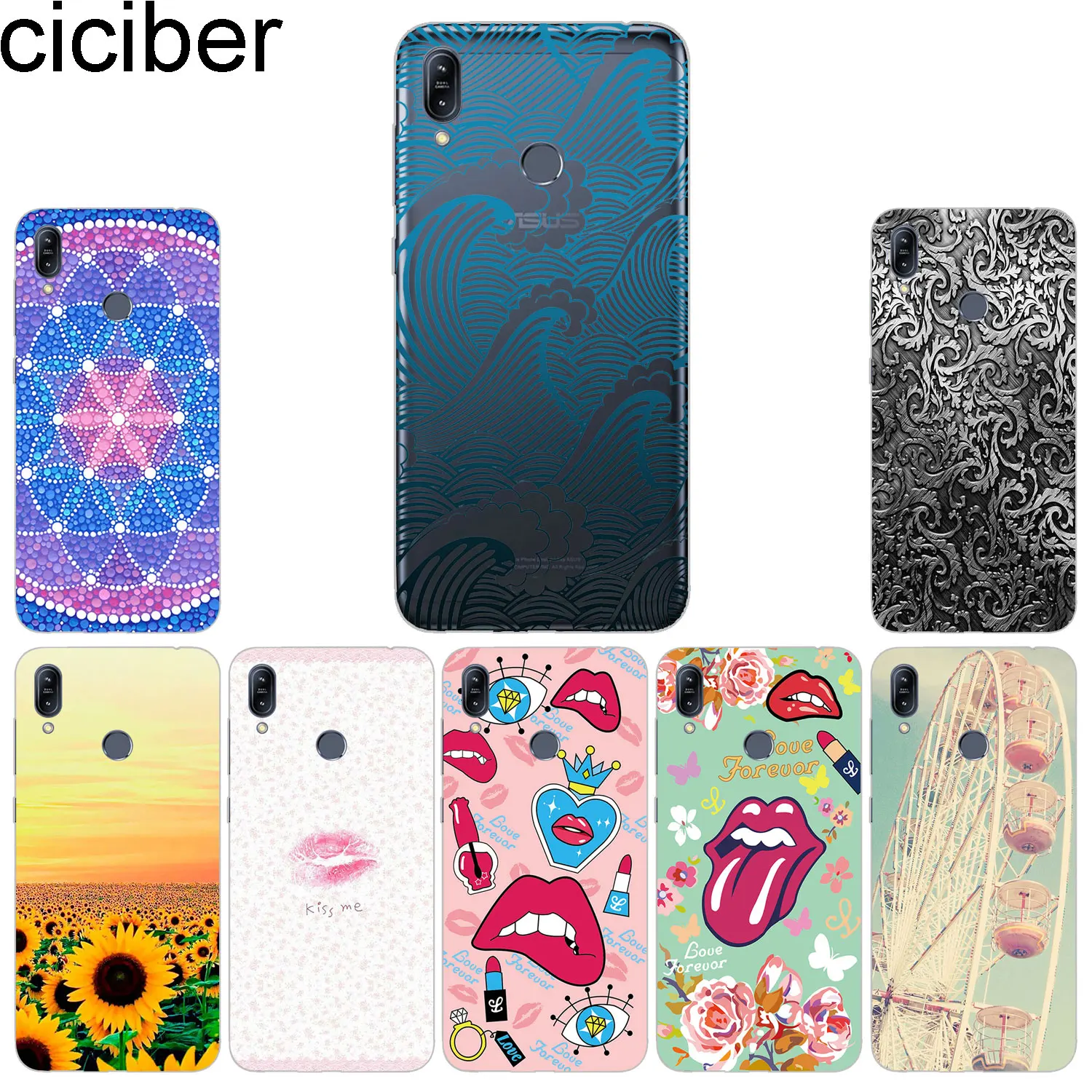 

ciciber Phone Cases For ASUS Zenfone Max Pro (M1) (M2) Case TPU Back Cover ZB601KL ZB602KL ZB631KL ZB633KL ZB555KL Sunflower