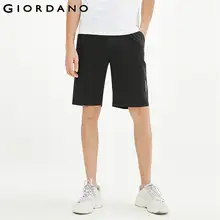 Giordano pantalones cortos con estampado para hombre, Shorts ligeros elásticos con cintura elástica, bolsillos inclinados, Spodenki Meskie 01101499