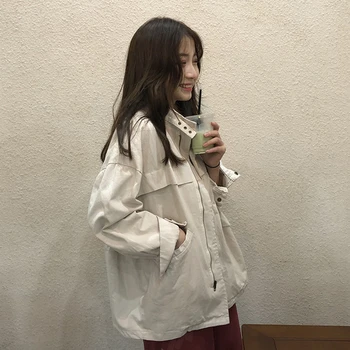 

Workwear jacket female new loose bf baseball uniform Korean student casual jacket jacket