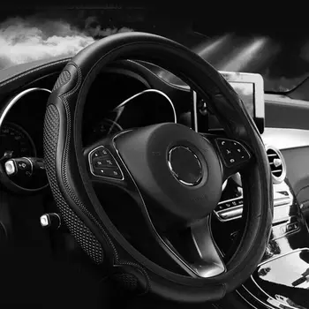 

2019 Leather Car Steering Wheel Cover Protection Anti-slip For 37-38CM Diameter Car Accessories