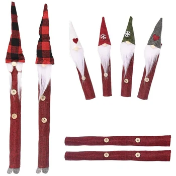 

8Pcs Christmas Home Decoration,for Gloves Refrigerator Microwave Oven Refrigerator Door Handle Protective