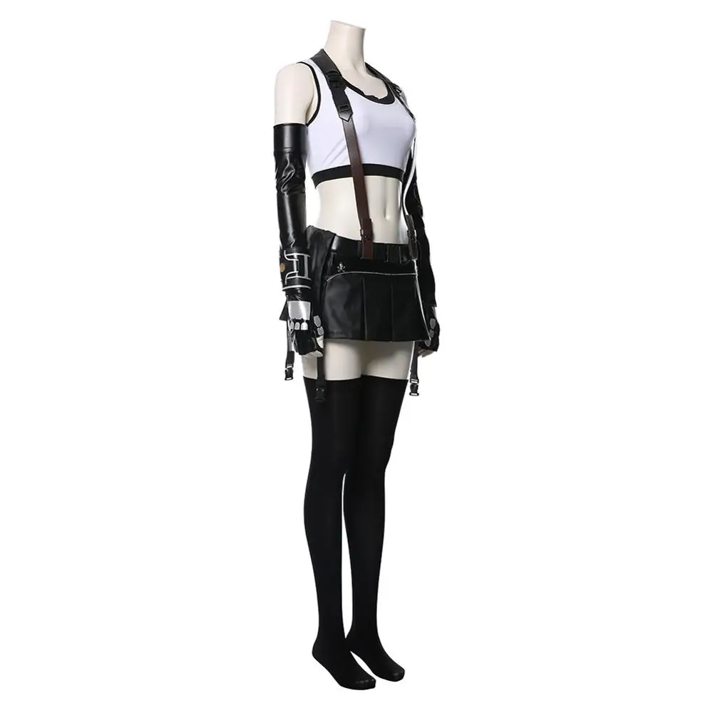 Final Fantasy VII Tifa Локхарт, карнавальный костюм, наряд, Униформа, костюм для женщин и девочек, вечерние костюмы на Хэллоуин