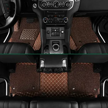 

Good quality ! Custom special car floor mats for Ford F-150 2014-2009 2 door waterproof double layers car carpets for F150 2010