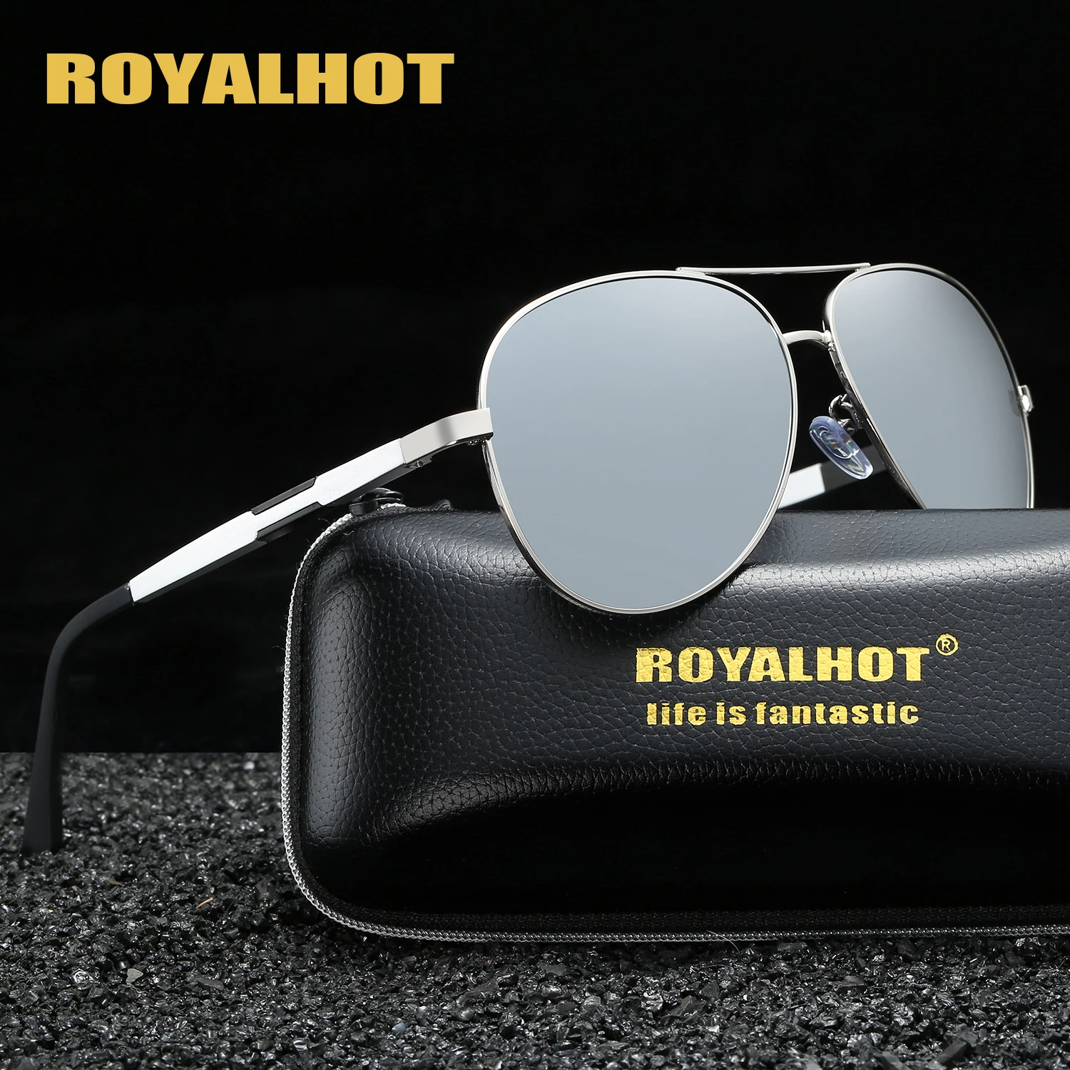 RoyalHot, поляризационные, алюминий, магний, овальная оправа, солнцезащитные очки для мужчин и женщин, для вождения, солнцезащитные очки, солнцезащитные очки, мужские очки, 900p64