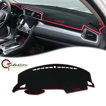 

GTinthebox Dashboard Dash Mat DashMat Sun Cover Pad For 2016 2017 2018 Honda 10th gen Civic