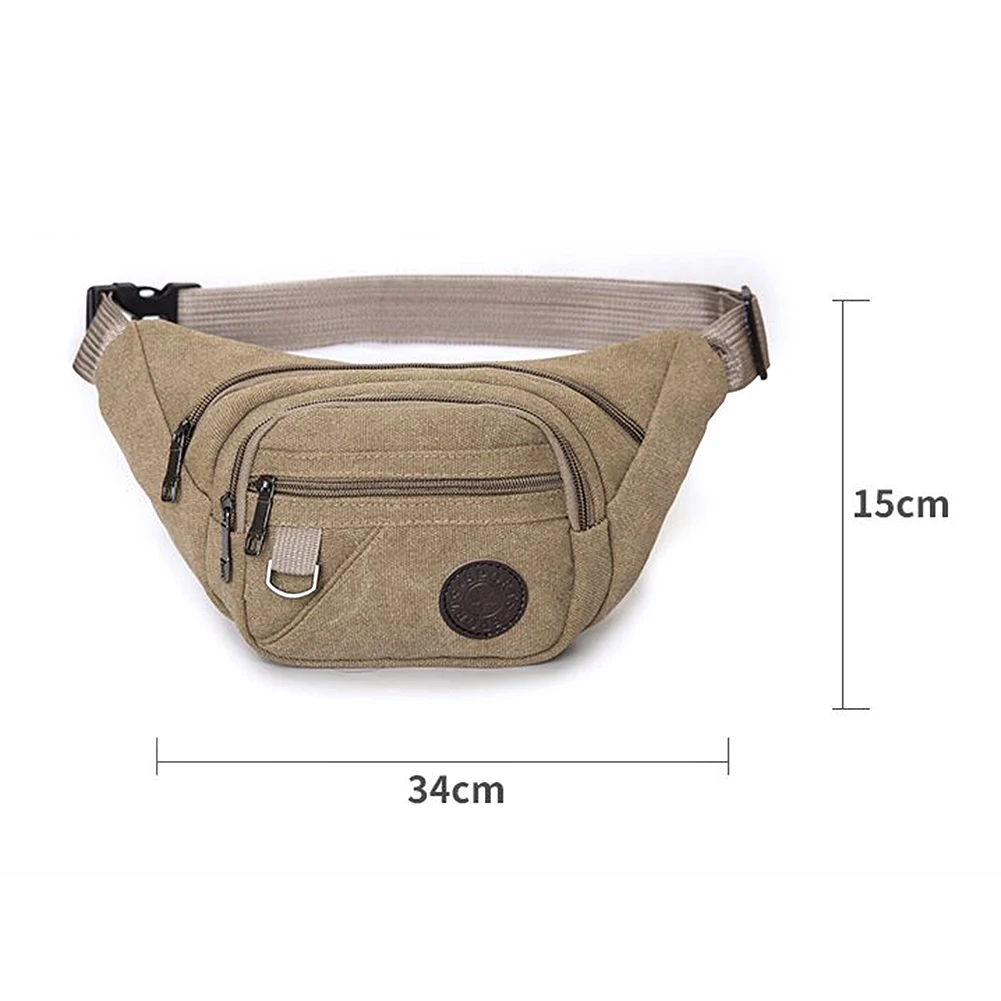 Спорт на открытом воздухе холщовая сумка на пояс многофункциональные карманы слинг поясная сумка Мобильная Сумка для телефона