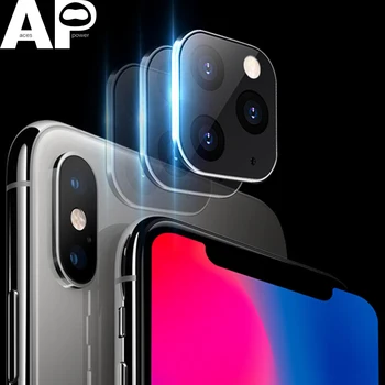 

Acespower Tempered Glass Protector for iPhone X XS MAX Seconds Change Into 11PRO 11 Pro Max Camera Metal Frame Cover for Fun