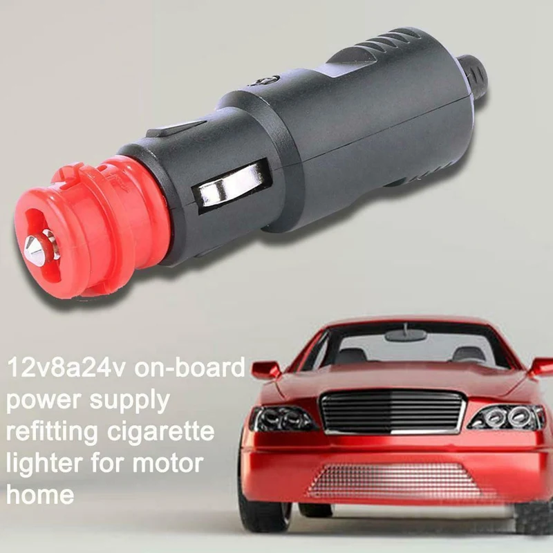 Universal 12V-24V Car Cigarette Lighter Power Plug Connection Cigaret Socket Adaptor Converter 5A For Auto Accessories | Автомобили и